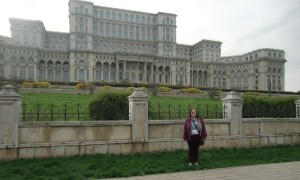Me in front of The Palace of Parliament
